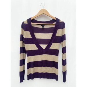 H&M V-neck Striped Sweater